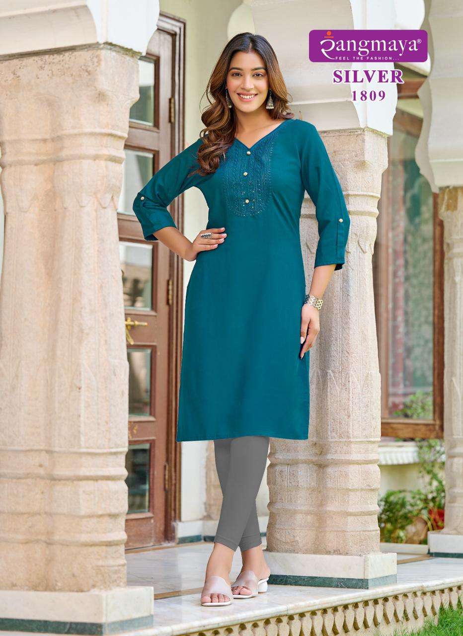 Silver Vol 18 Buy Rangmaya Online Wholesaler Latest Collection Kurtis