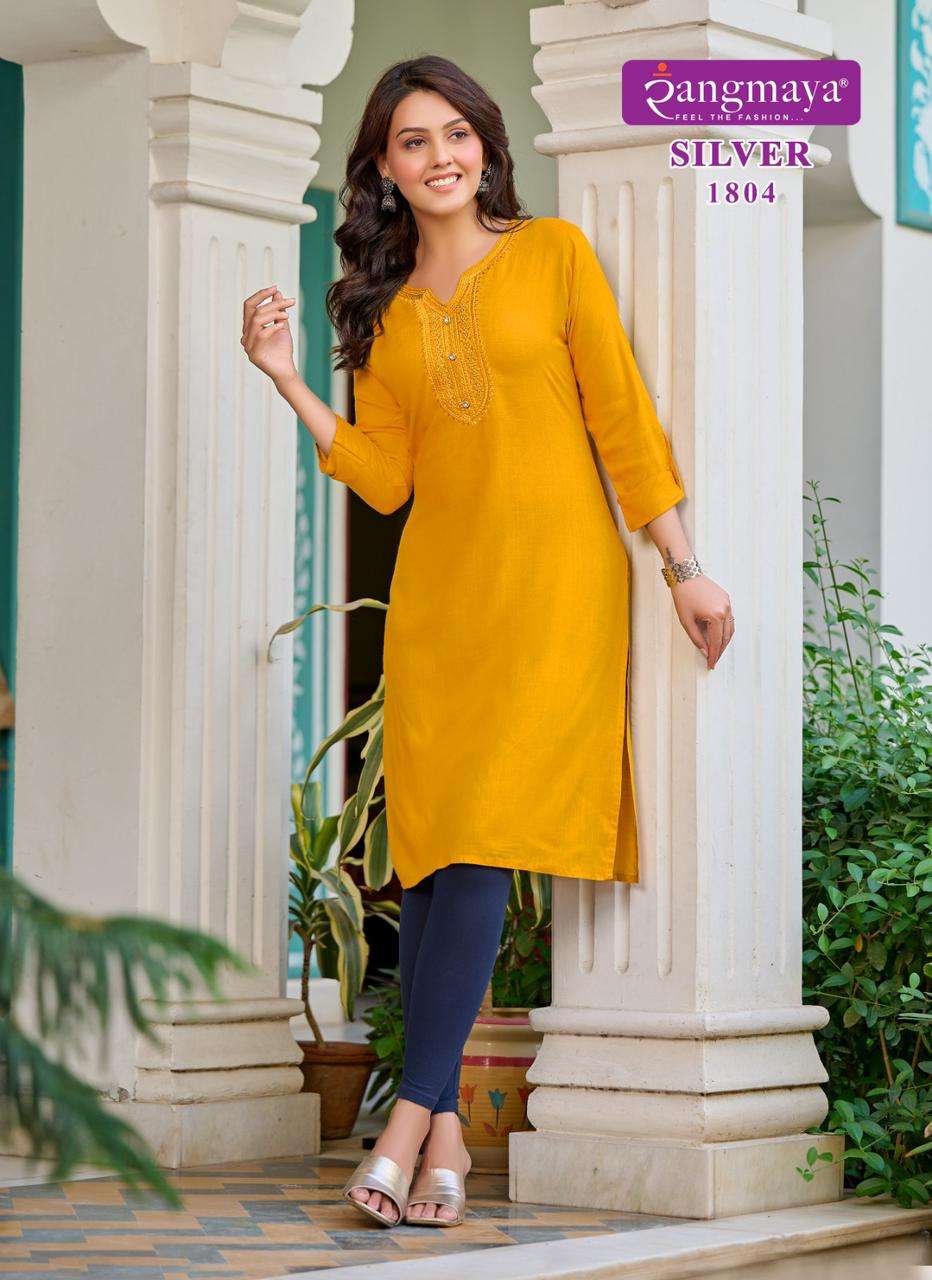 Silver Vol 18 Buy Rangmaya Online Wholesaler Latest Collection Kurtis