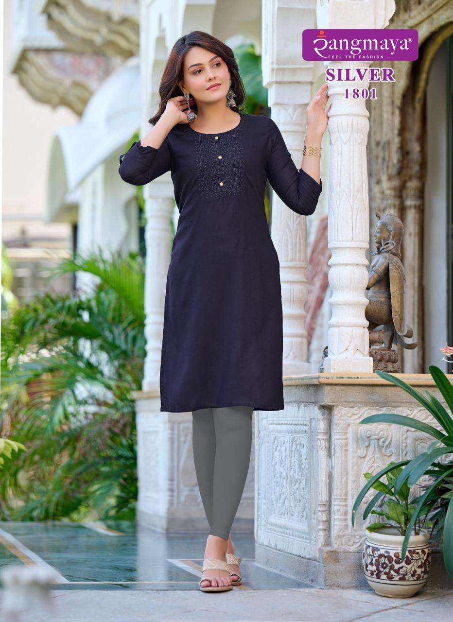 Silver Vol 18 Buy Rangmaya Online Wholesaler Latest Collection Kurtis