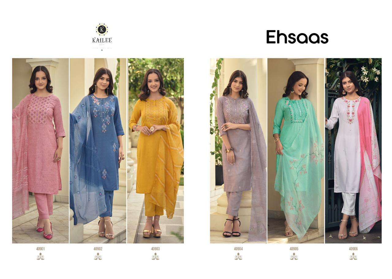 Ehsaas Buy Kailee Fashion Online Wholesaler Latest Collection Kurta Suit Set