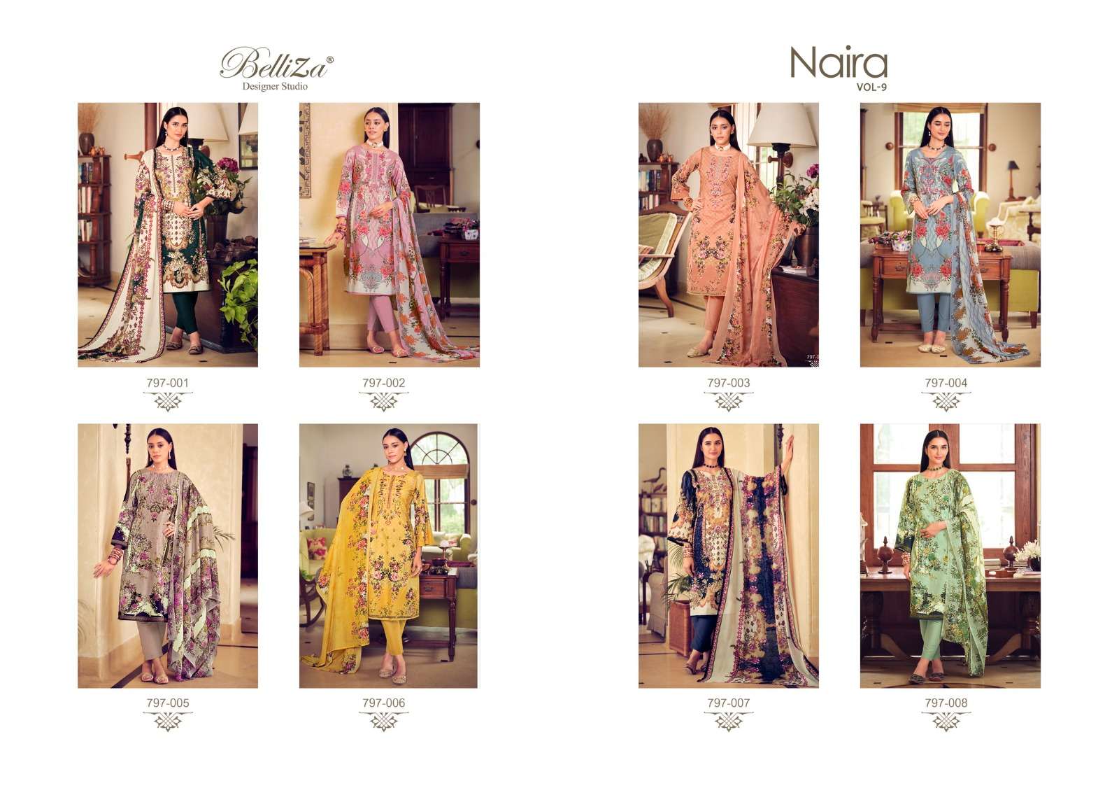 Naira Vol 9 Buy Belliza Online Wholesaler Latest Collection Unstitched Salwar Suit