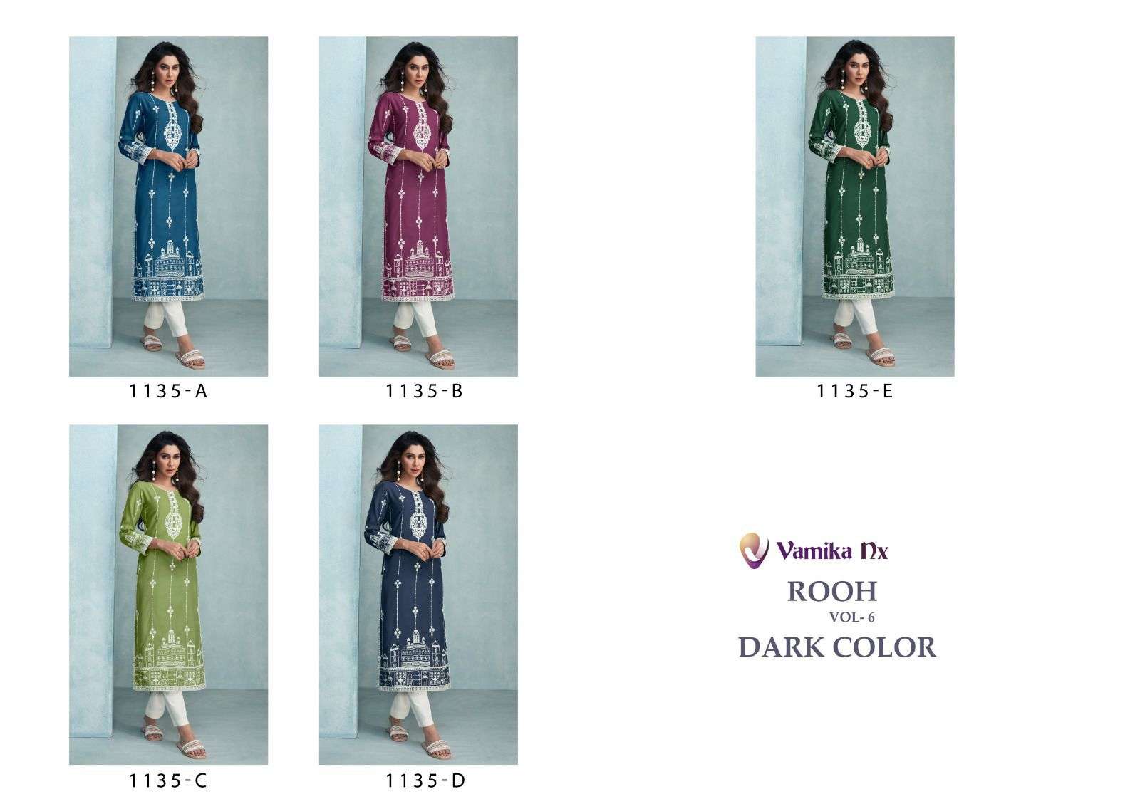 Rooh Vol 6 Buy Vamika nx Online Wholesaler Latest Collection Kurta Pant Set