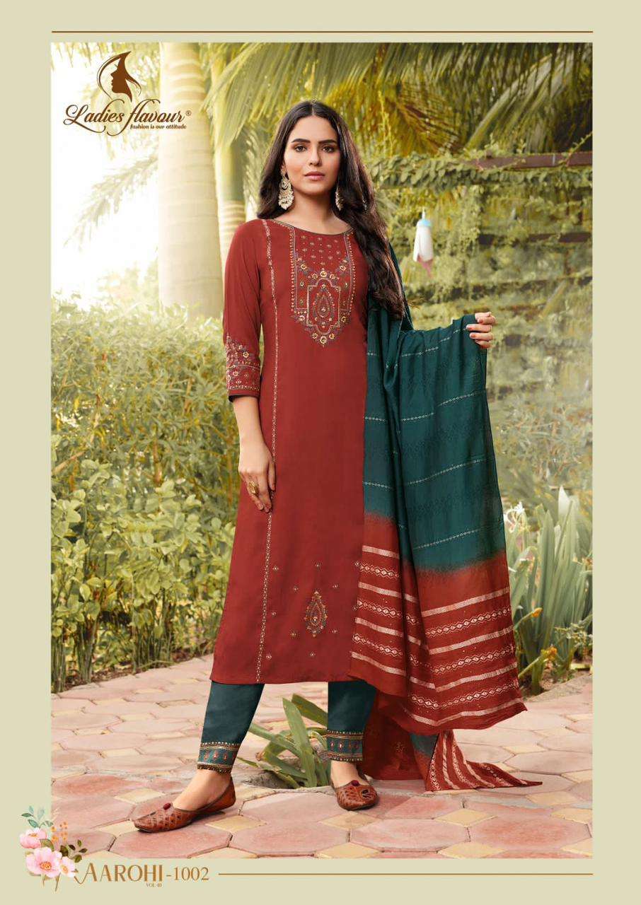 Aarohi Vol 10 Buy Ladies Flavour Online Wholesaler Latest Collection Kurta Suit Set