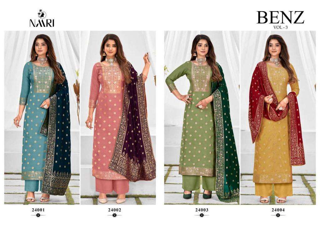 Benz Vol 3 Buy Naari Online Wholesaler Latest Collection Unstitched Salwar Suit Set
