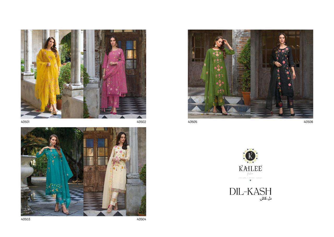 Dil Kash Buy Kailee Fashion Online Wholesaler Latest Collection Kurta Suit Set