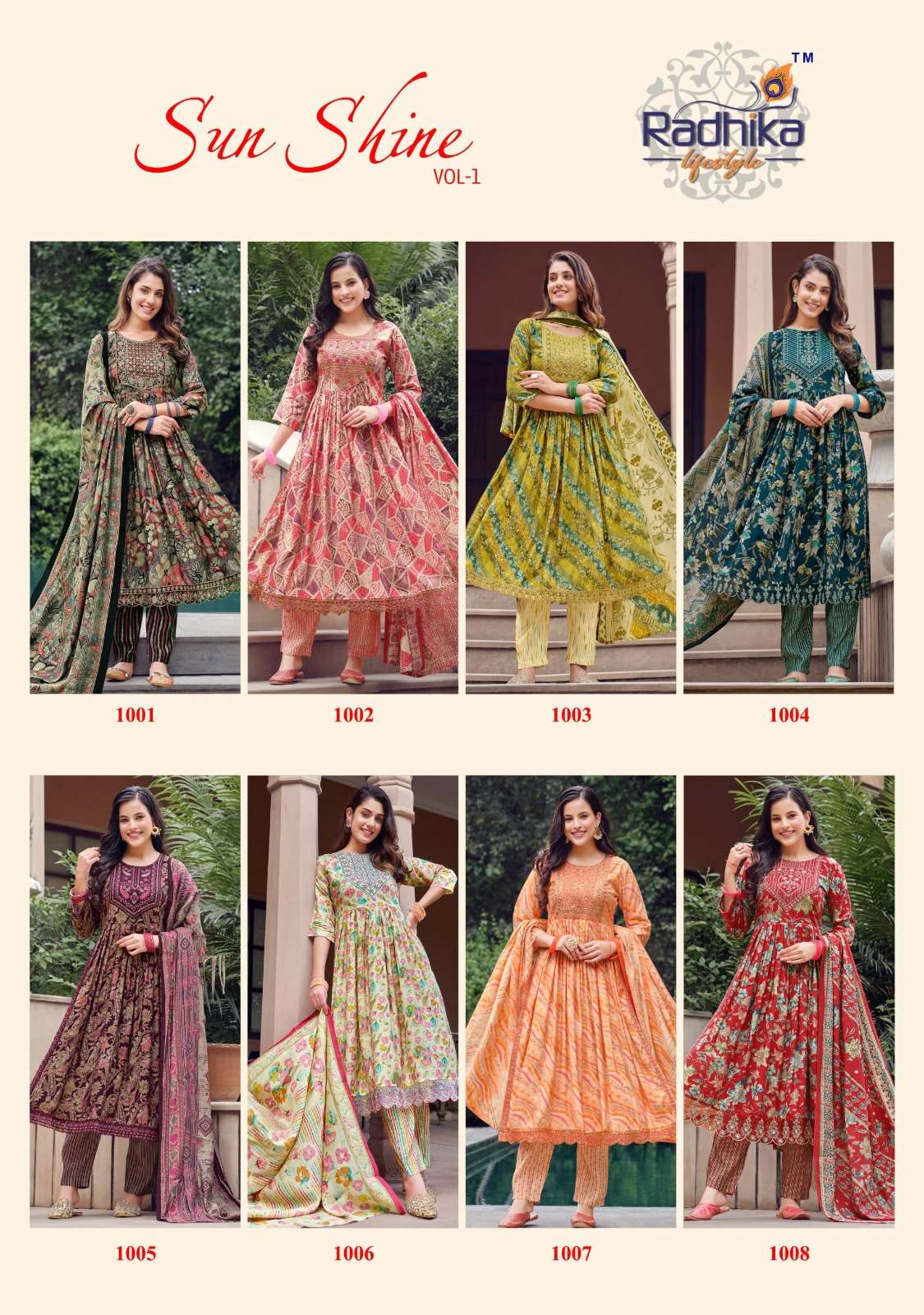 Sunshine Vol 1 Buy Radhika Style Online Wholesaler Latest Collection Kurta Suit Set