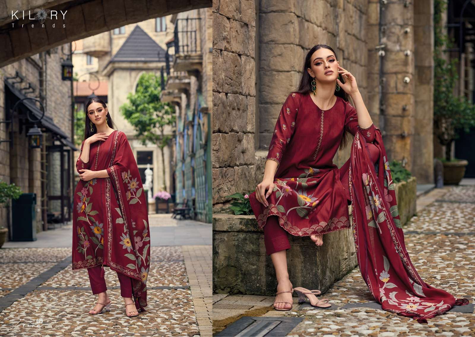 Zarina Buy Kilory Trendz Online Wholesaler Latest Collection Unstitched Salwar Suit
