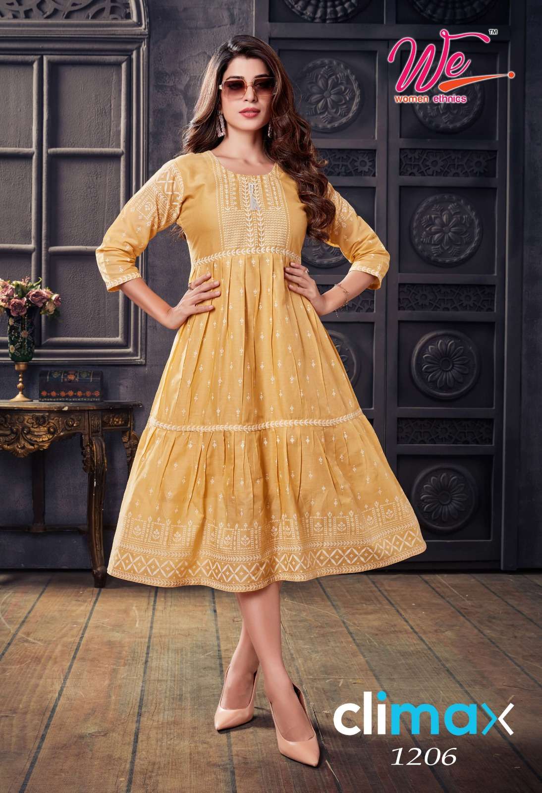Climax Buy We Online Wholesaler Latest Collection Flair Kurtis