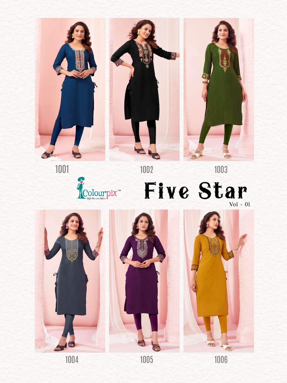 Five Star Buy Colourpix Online Wholesaler Latest Collection Kurta Set