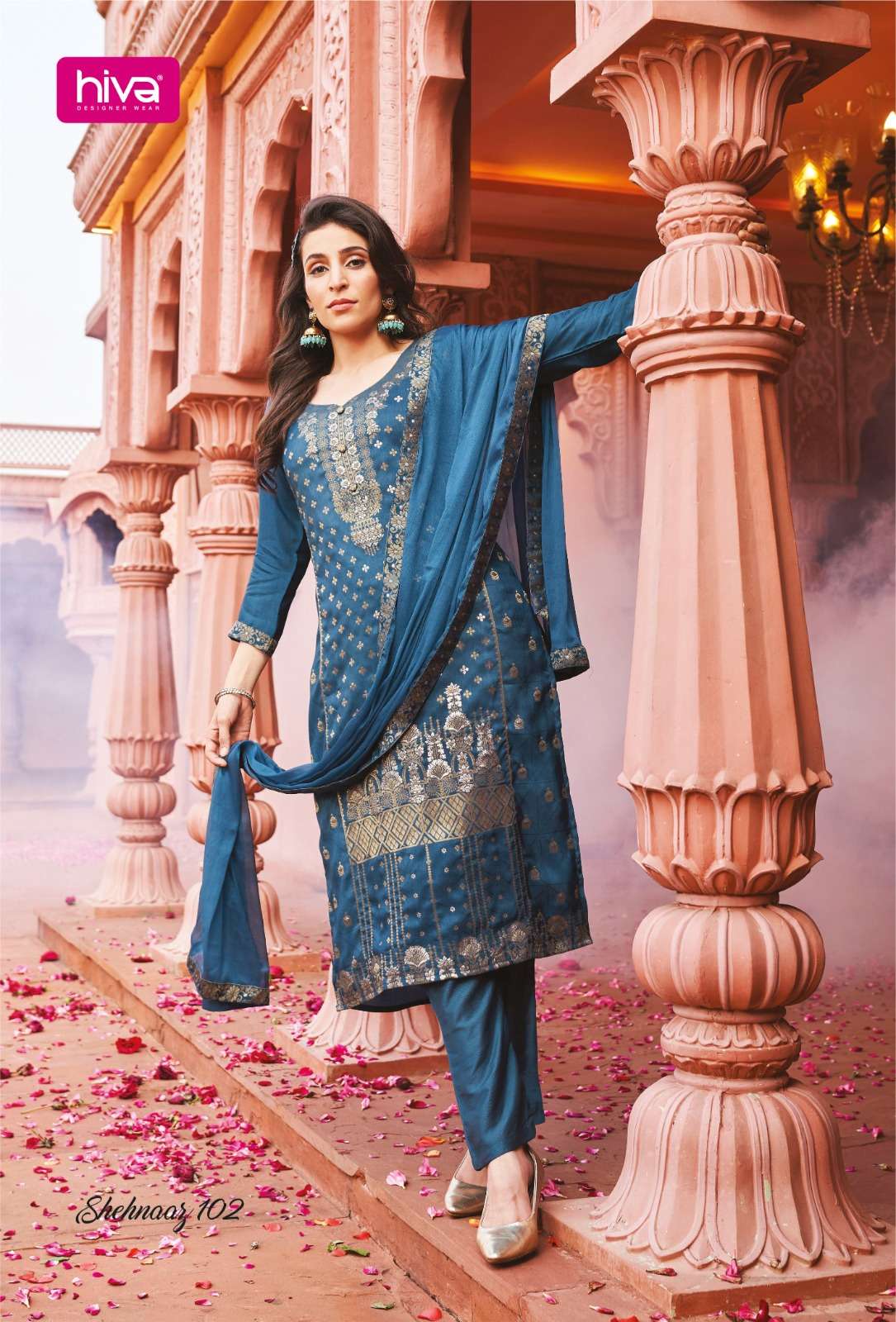 Shehnaaz Buy Hiva Online Wholesaler Latest Collection Kurta Suit Set