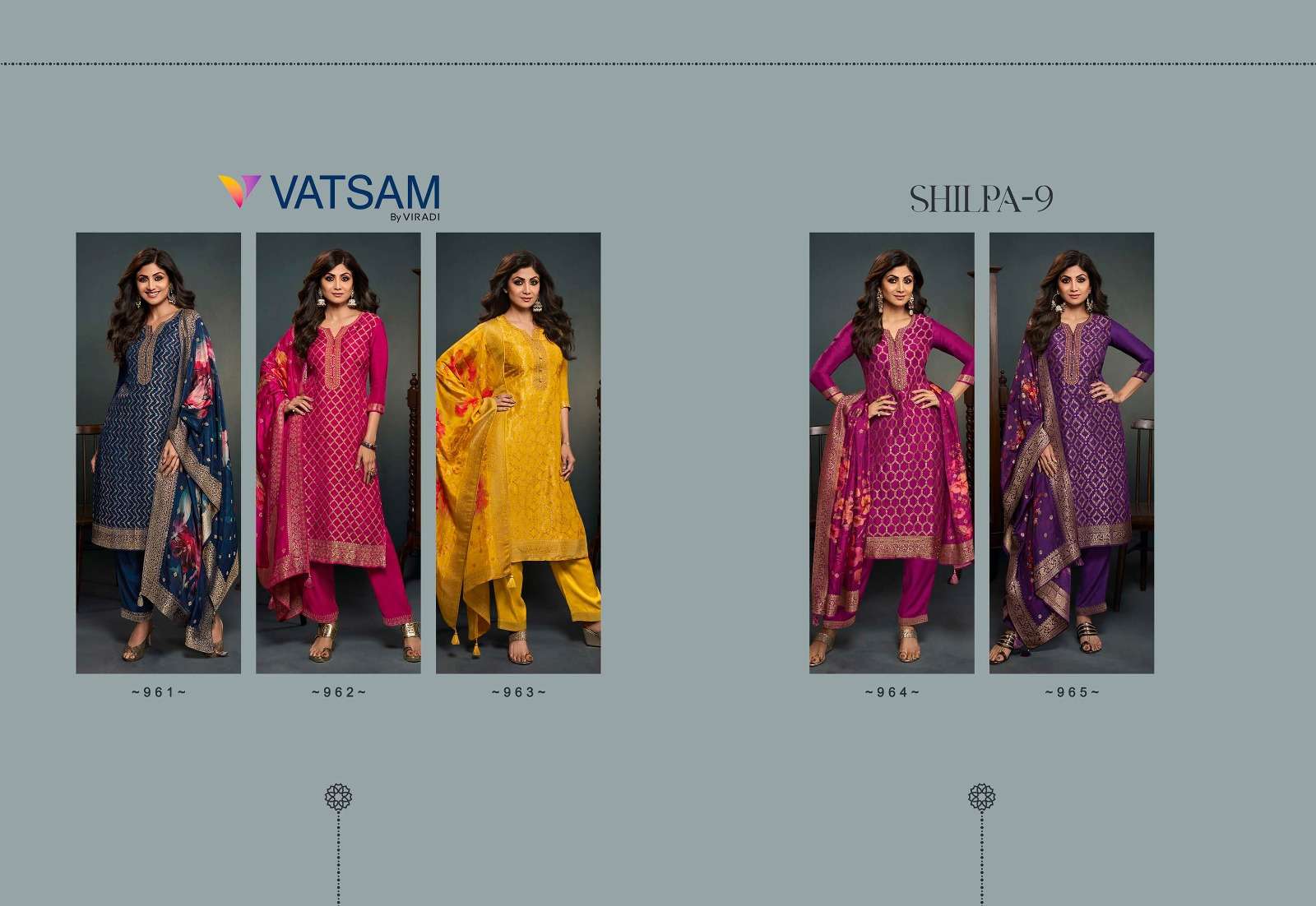 Shilpa 9 Buy Vatsam Online Wholesaler Latest Collection Kurta Suit Set
