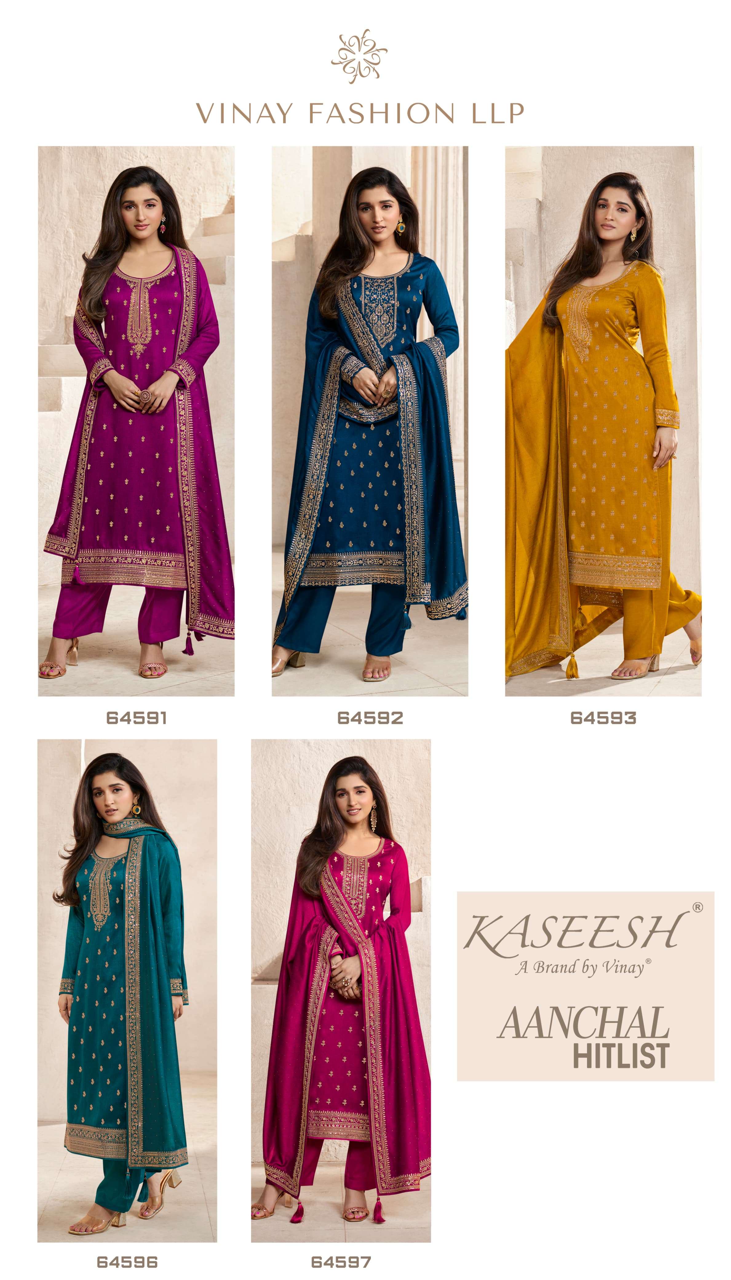 Aanchal Hitlit Buy Vinay Fashion Online Wholesaler Latest Collection Unstitched Salwar Suit
