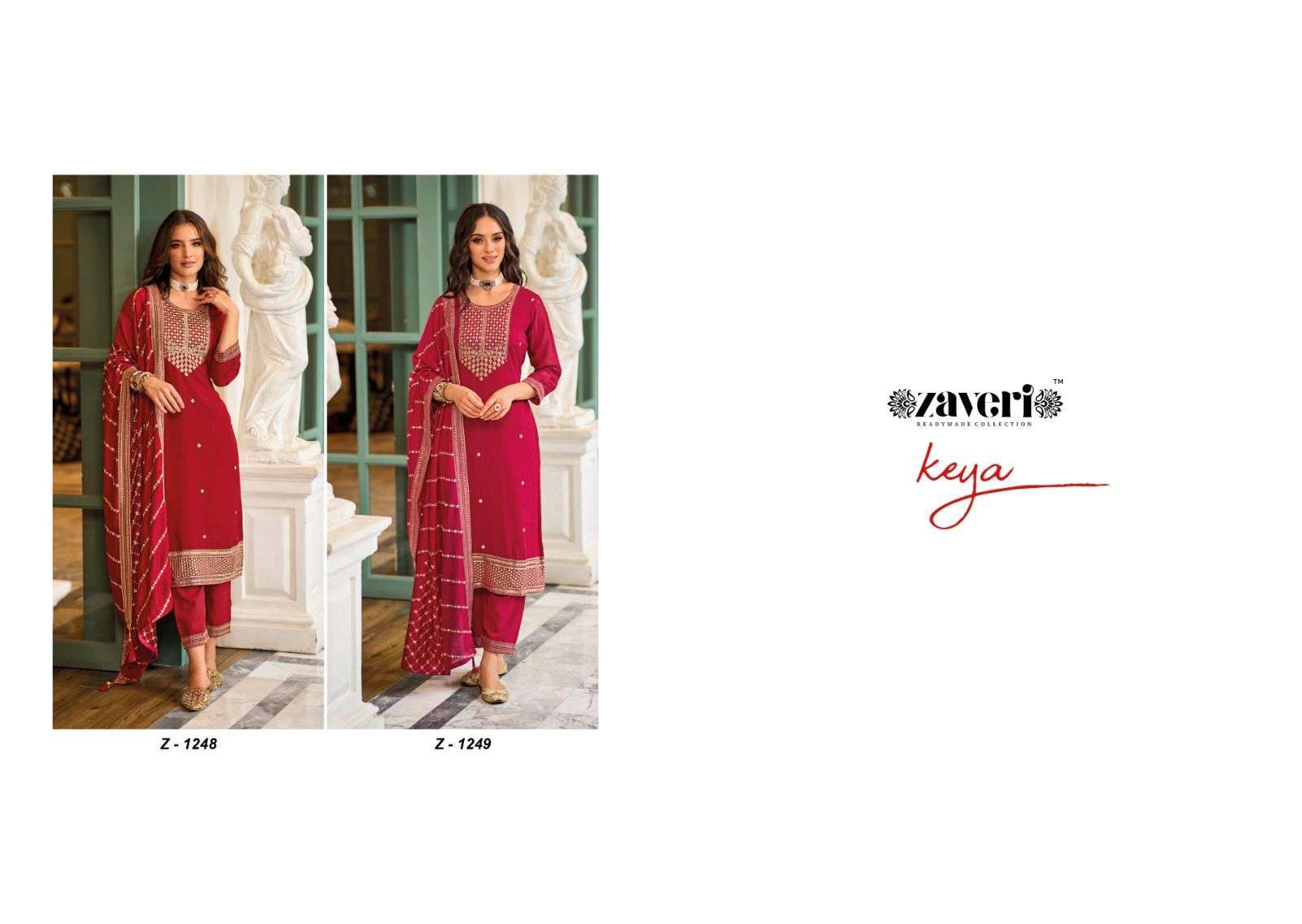 Keya Buy Zaveri Online Wholesaler Latest Collection Kurta Suit Set