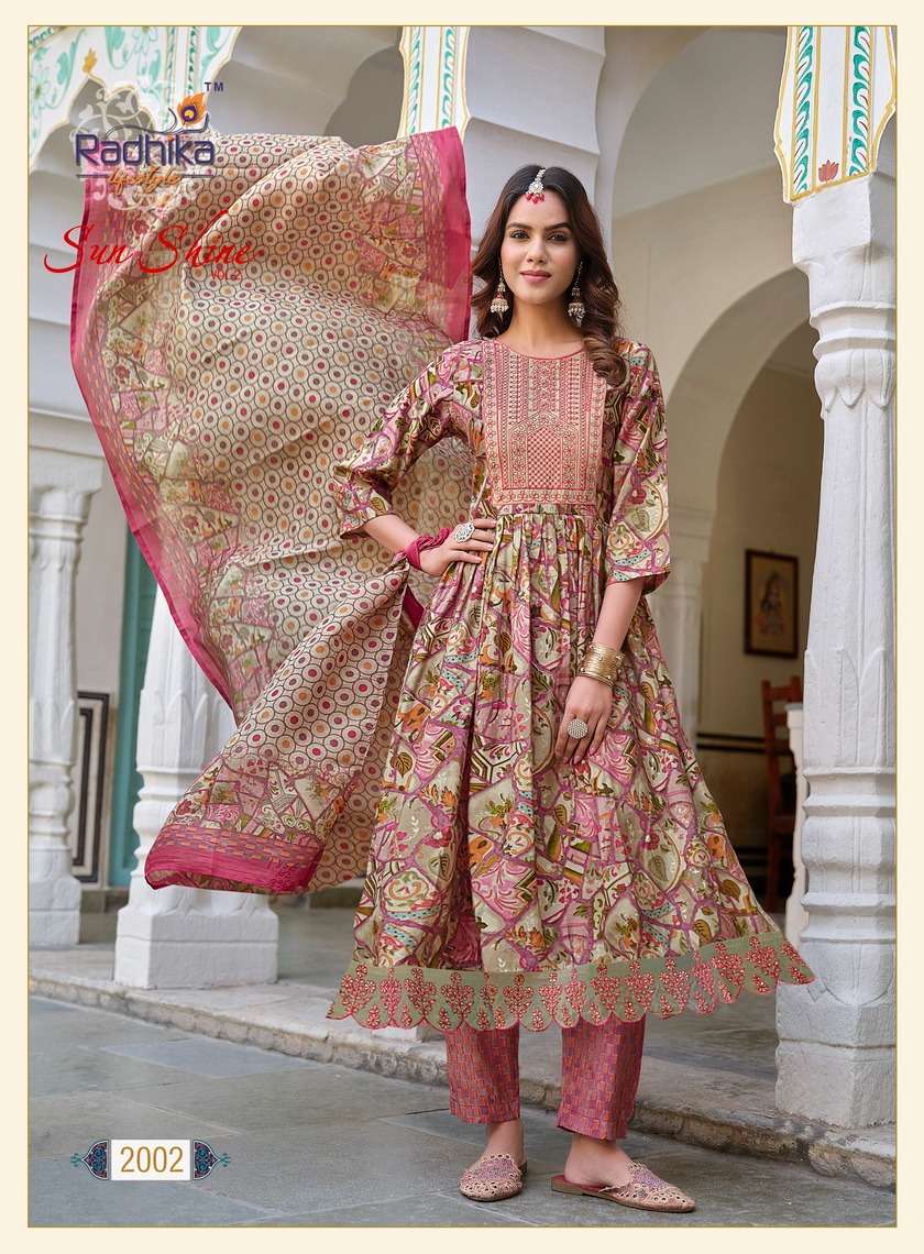 Sunshine Vol 2 Buy Radhika Life Style Online Wholesaler Latest Collection Kurta Suit Set