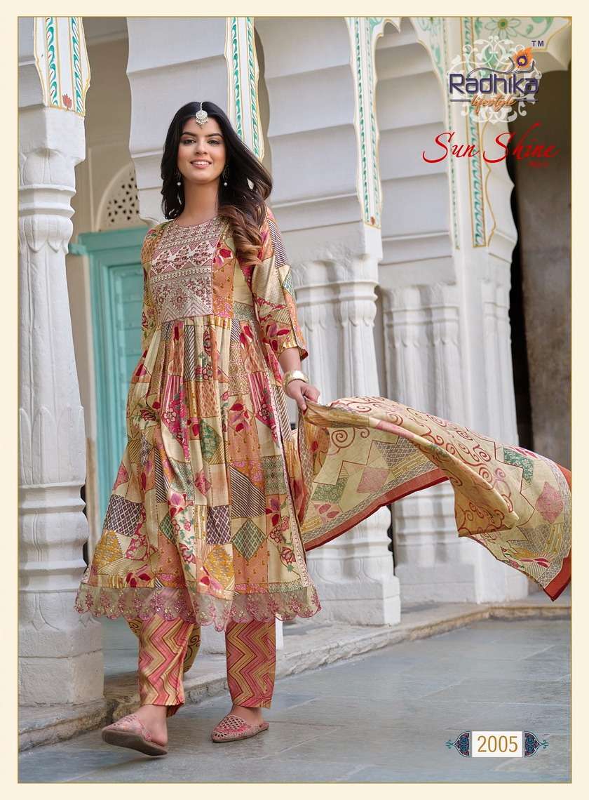 Sunshine Vol 2 Buy Radhika Life Style Online Wholesaler Latest Collection Kurta Suit Set