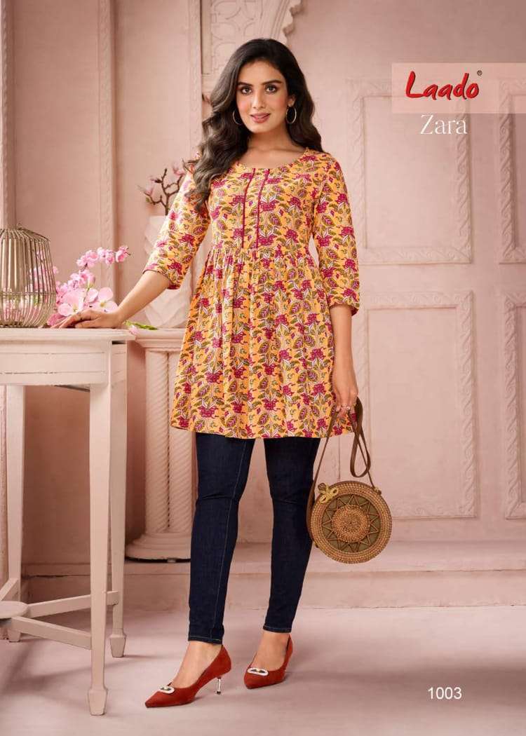 Zara Vol 1 Buy Laado Online Wholesaler Latest Collection Tunic Kurtis