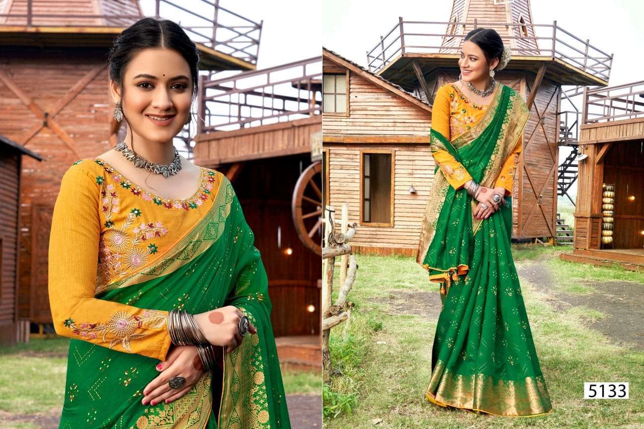 5D Designer Aruna Vol 2 Fancy Cotton Silk Festive Wear Saree Latest Designs