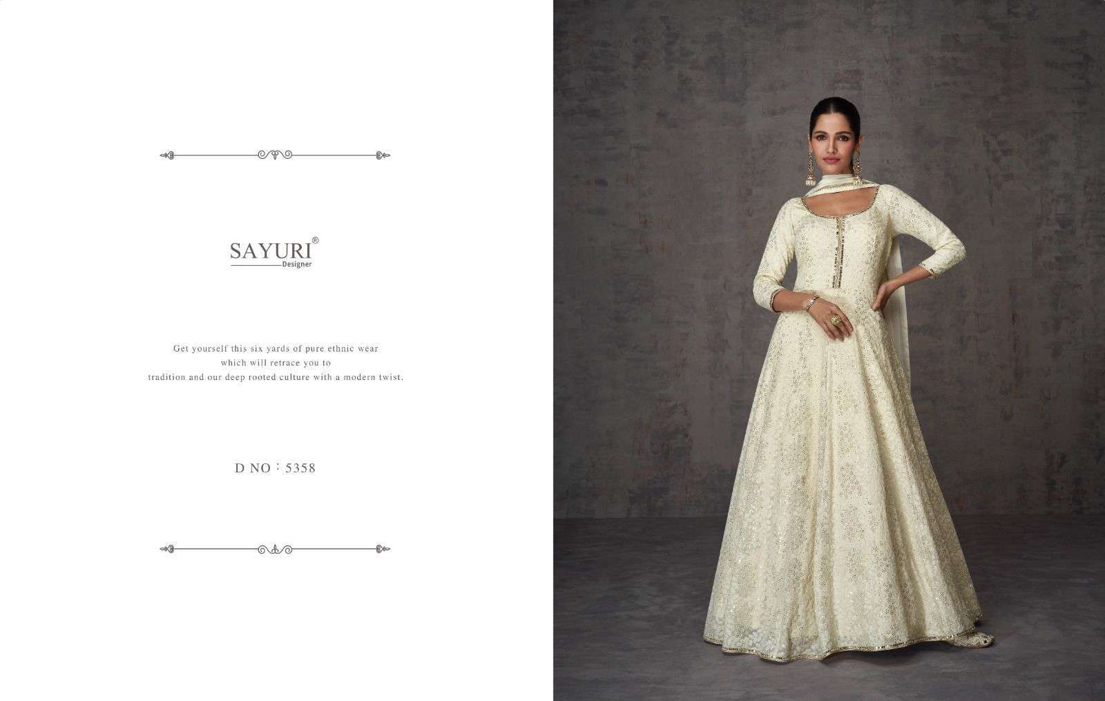 Ameana Buy Sayuri Wholesale online Lowest Price Designer Gown Set
