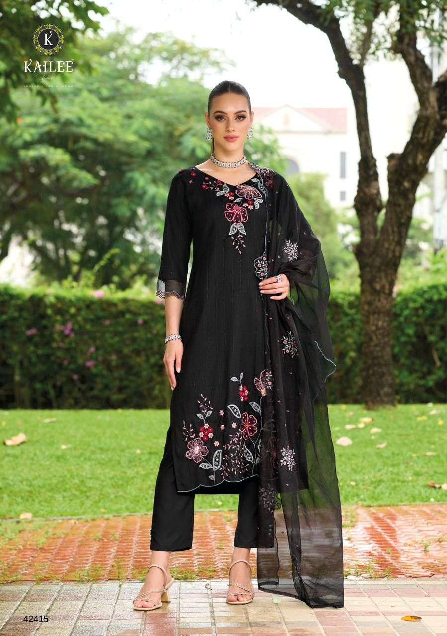 Mahnoor Buy Kailee Fashion Wholesale online Lowest Price Latest Designer Viscose Kurta Suit Sets