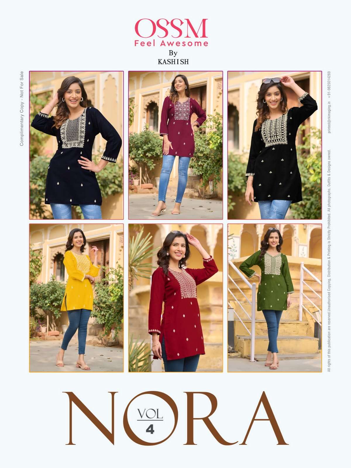 Nora Vol 4 Buy Tips Tops Rayon Designer Wholesale Lowest Price Tunic Set