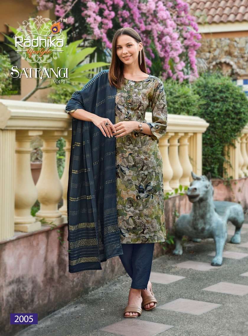 Satrangi Vol 2 Buy Radhika Lifestyle Wholesale Online Supplier In India Model Kurta Suit Sets