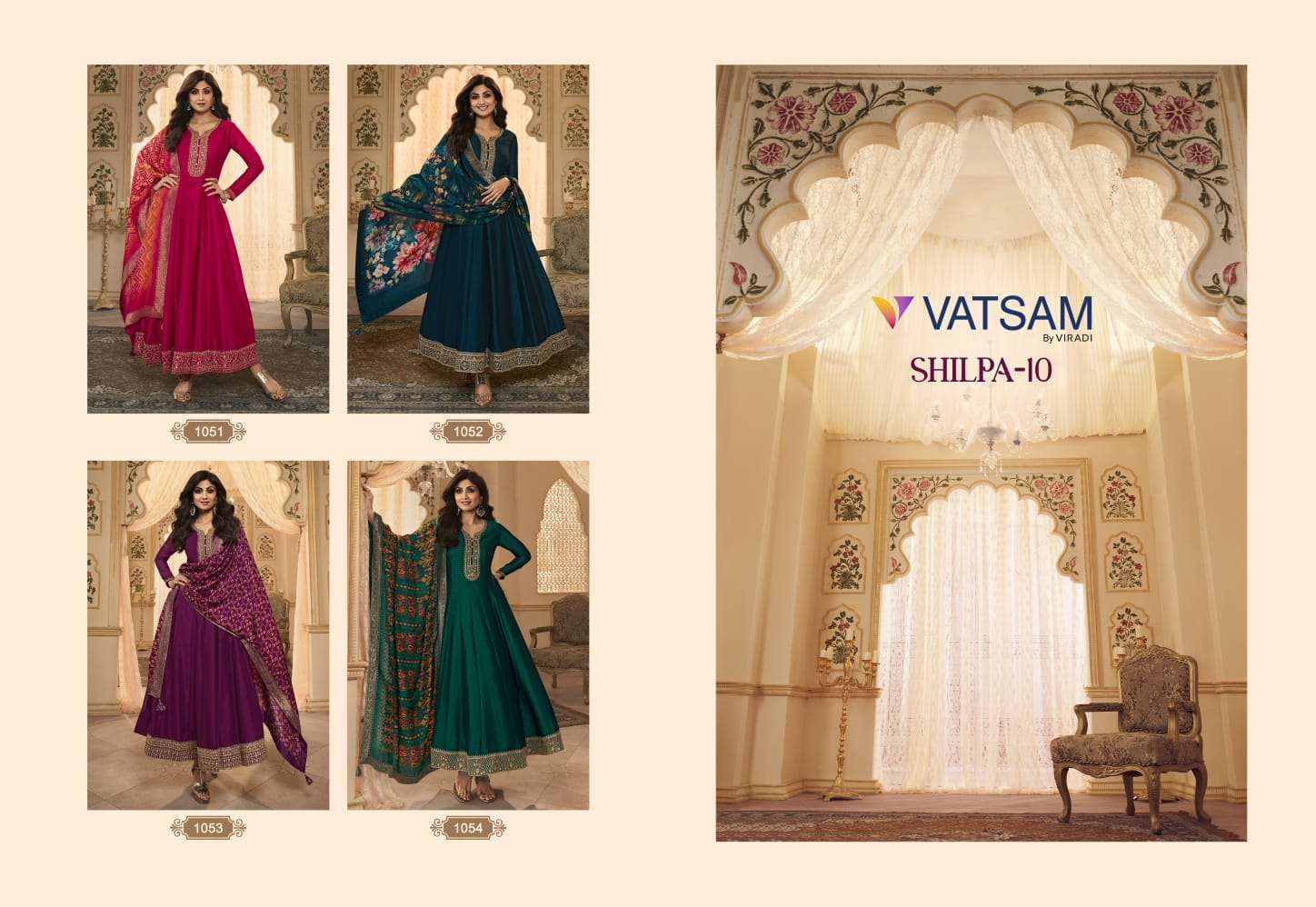 Shilpa Vol 10 Buy Viradi Vatsam Wholesale Online Lowest Price Kurta Dupatta Sets