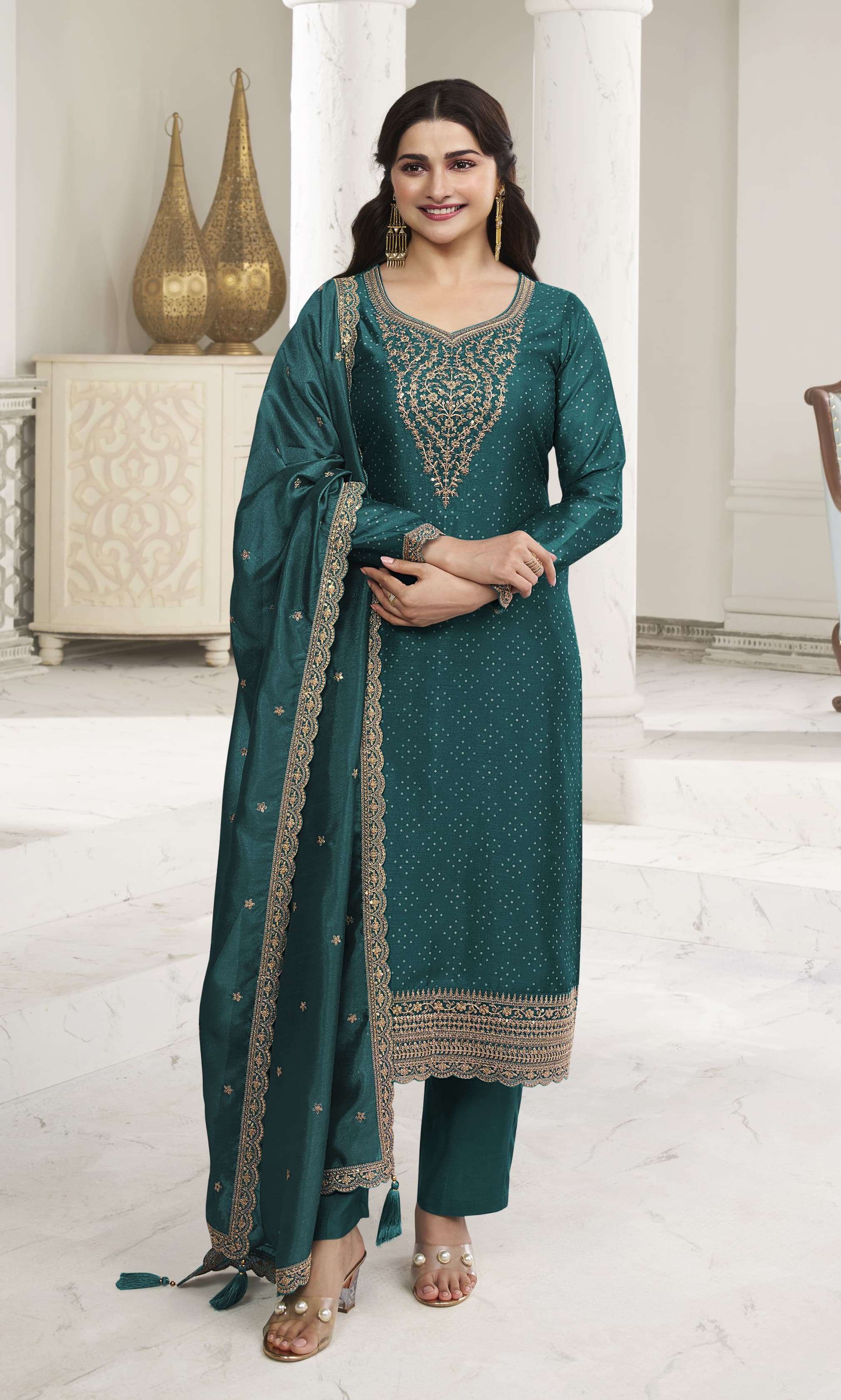 Surbhi Kuleesh Buy Vinay Fashion Wholesale online Lowest Price Georgette Salwar Suit Set