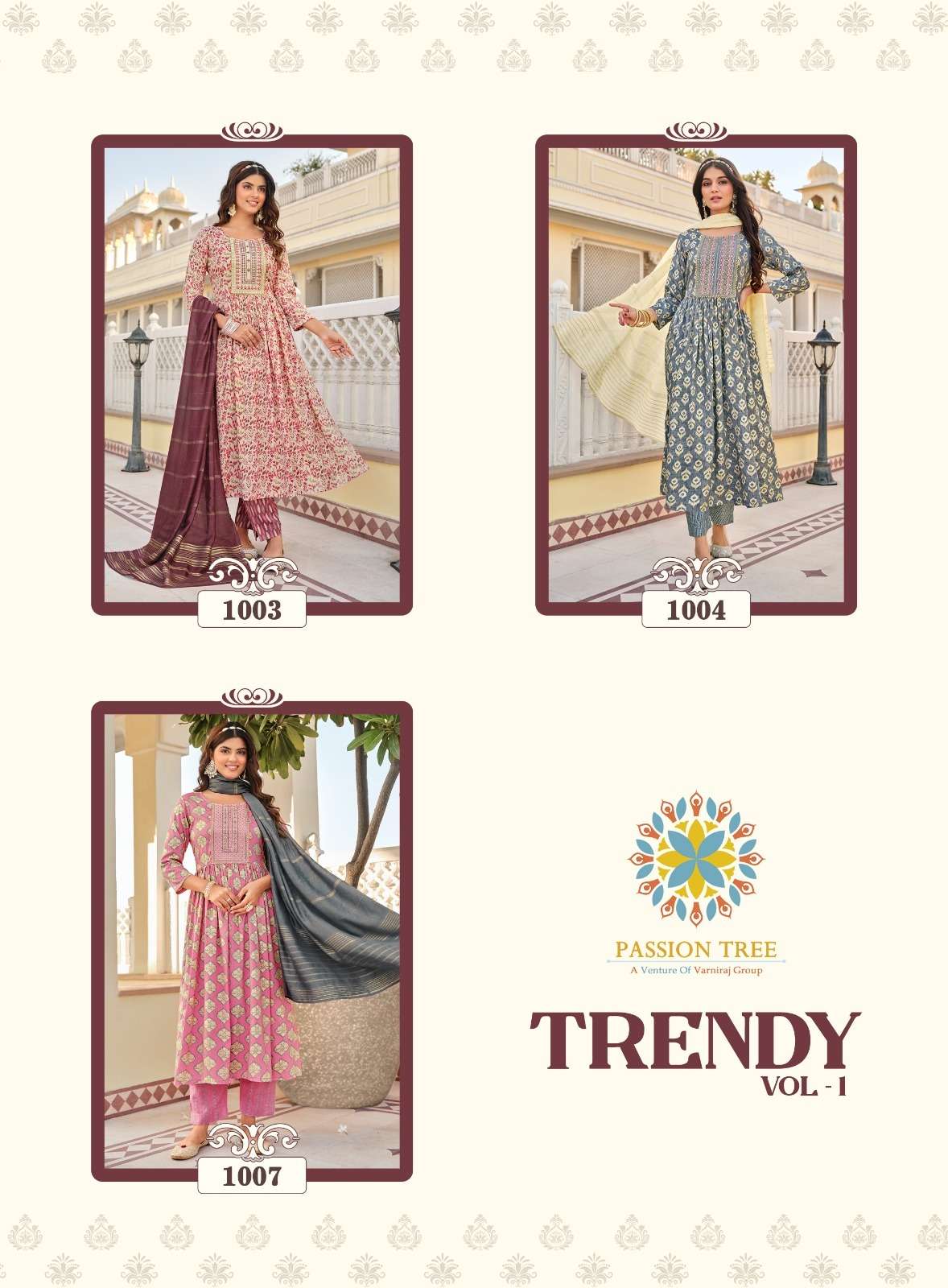 Trendy Vol 1 Buy Passion Tree Capsule Prints Wholesale Supplier Online Kurta Suit Sets