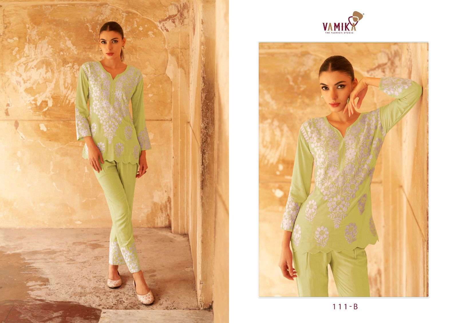 Veronica Vol 2 Buy Vamika Wholesale Online Latest Rayon Designer Kurtis & Pant Sets