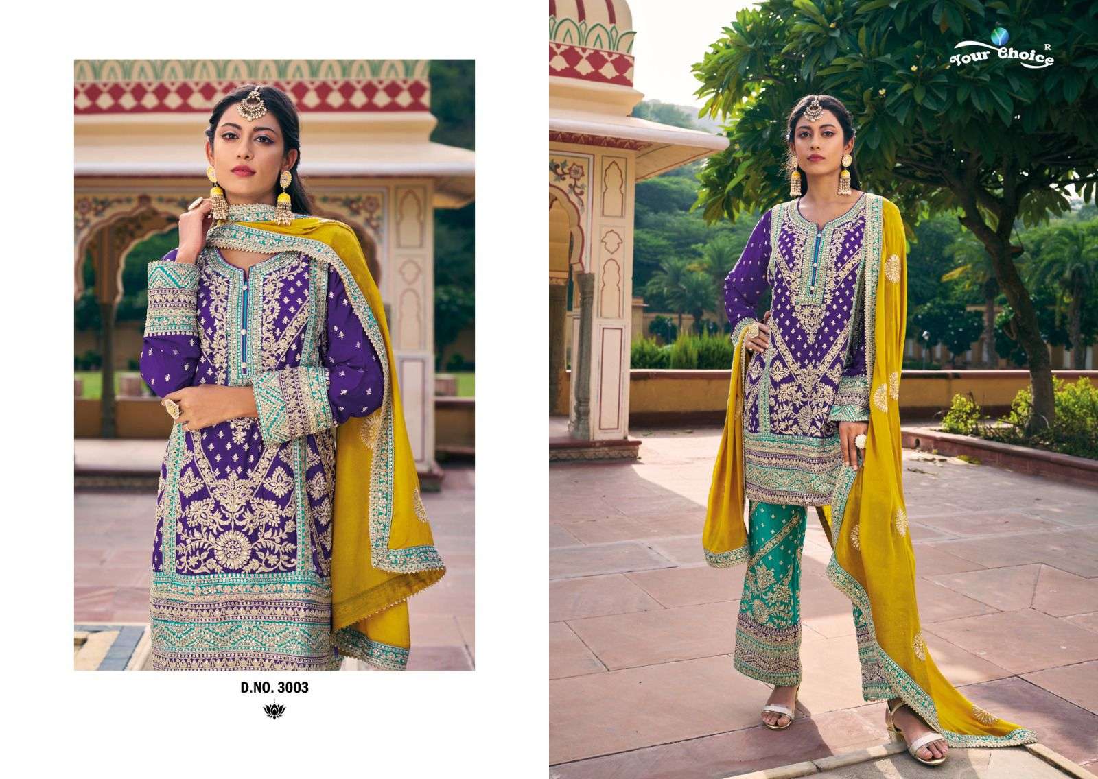 AVANI BUY YOUR CHOICE DESIGNER WHOLESALE ONLINE PLAZZO SALWAR SUIT SET