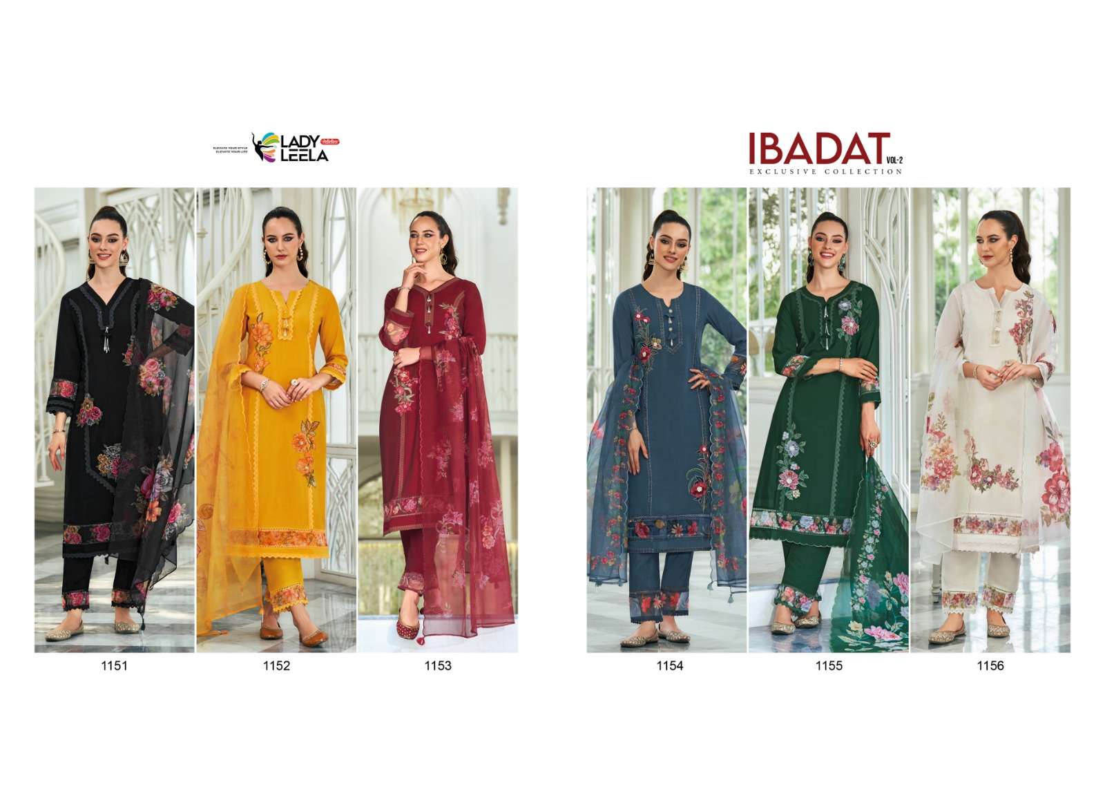 IBADAT VOL 2 BUY LADY LEELA VISCOSE WITH INNER LATEST DESIGNER WHOLESALE ONLINE KURTA SUIT SETS