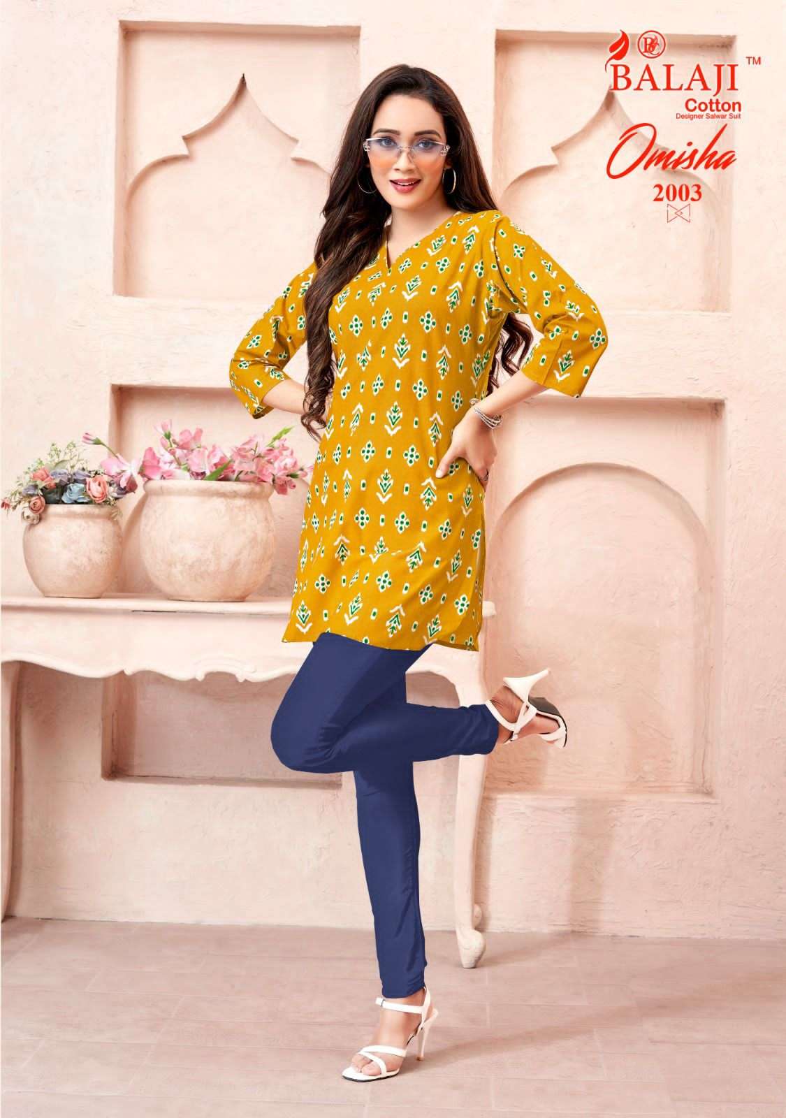 OMISHA VOL 2 BUY BALAJI COTTON WHOLESALE ONLINE LOWEST PRICE COTTON TUNIC SETS