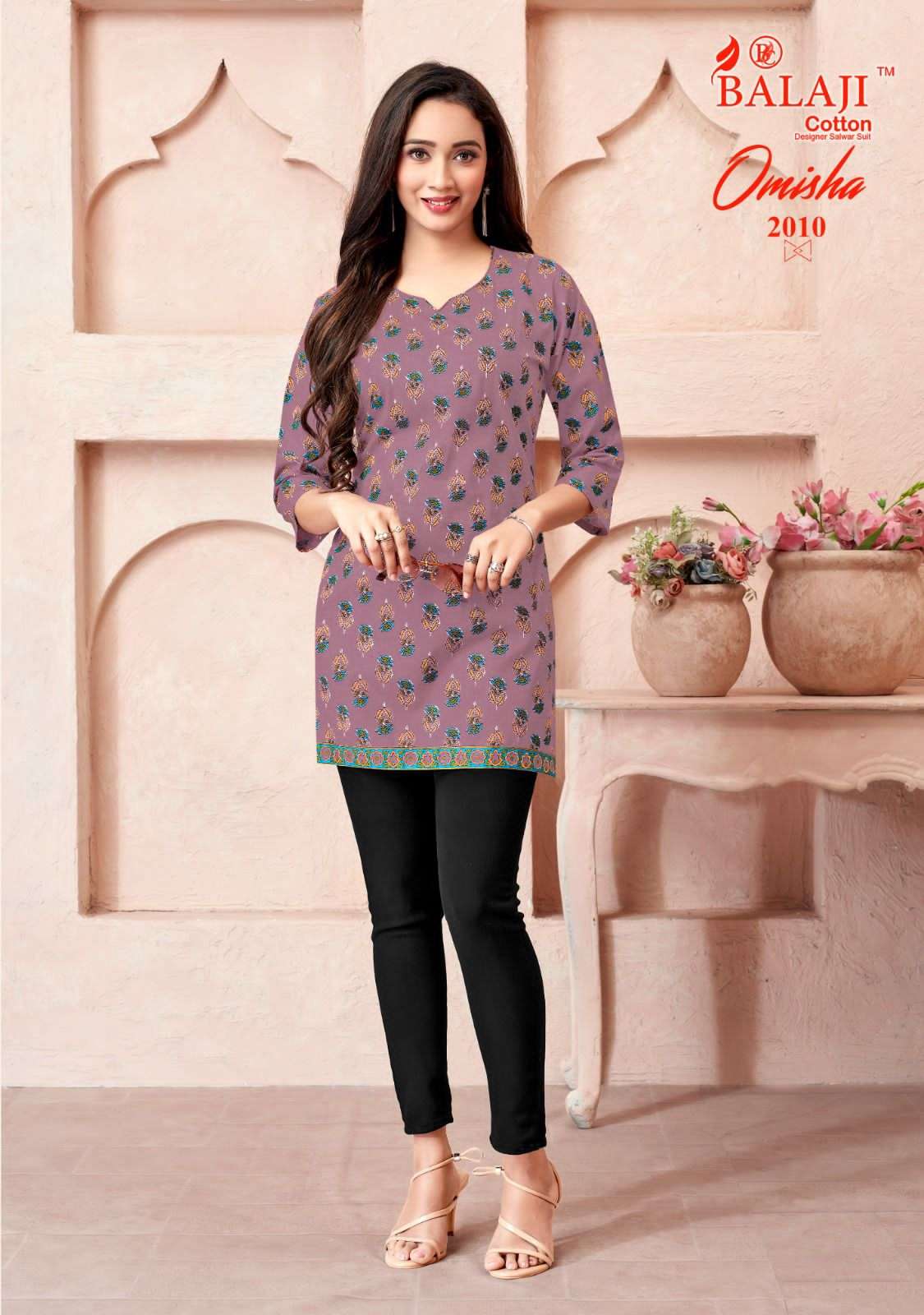 OMISHA VOL 2 BUY BALAJI COTTON WHOLESALE ONLINE LOWEST PRICE COTTON TUNIC SETS