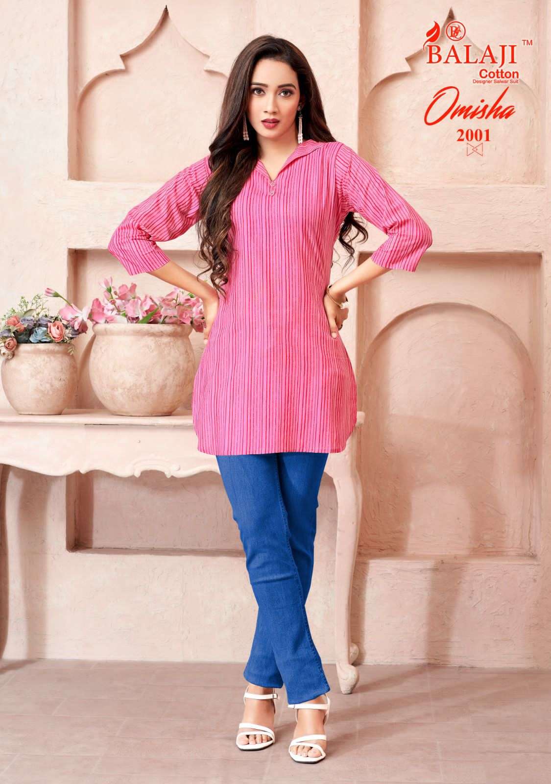 OMISHA VOL 2 BUY BALAJI COTTON WHOLESALE ONLINE LOWEST PRICE COTTON TUNIC SETS