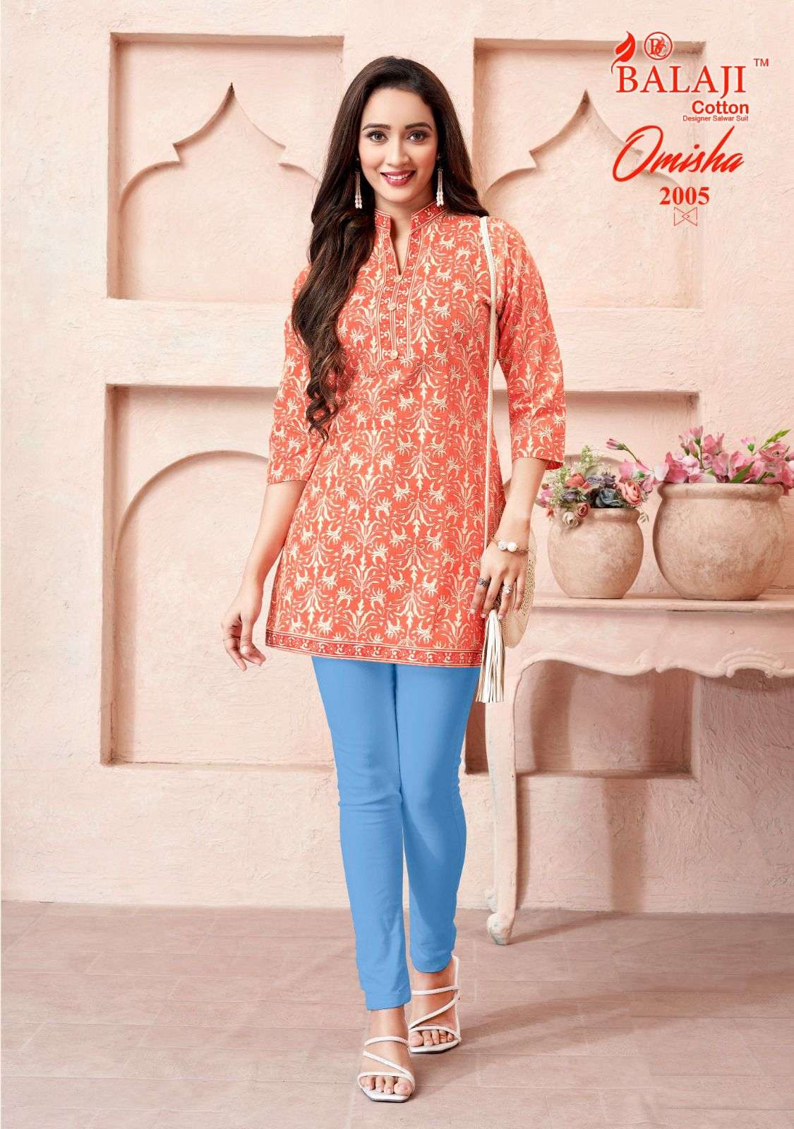 OMISHA VOL 2 BUY BALAJI COTTON WHOLESALE ONLINE LOWEST PRICE COTTON TUNIC SETS