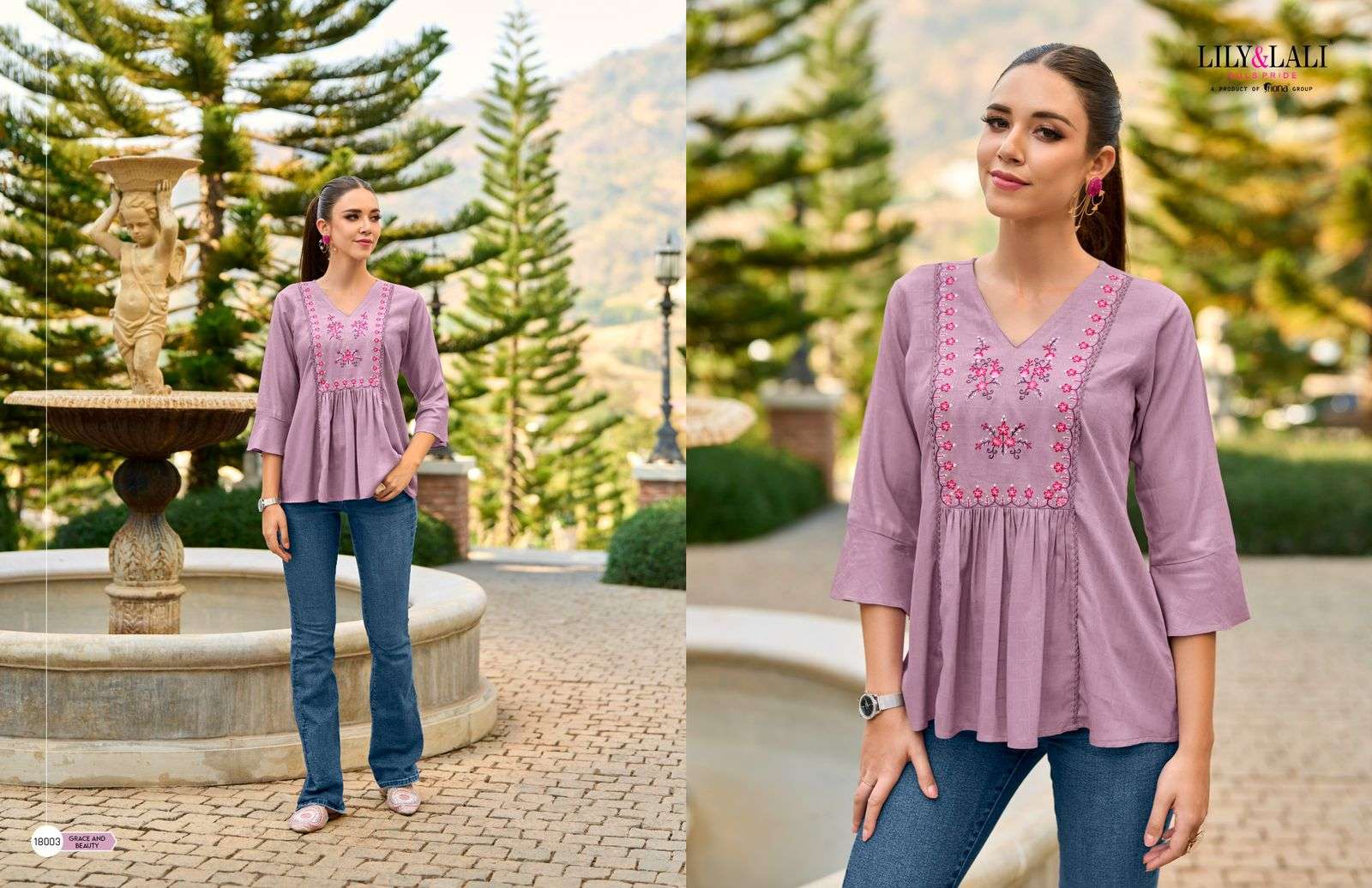 MELODY 3 BUY LILY & LALI ONLINE WHOLESALER LATEST COLLECTION TUNIC KURTIS