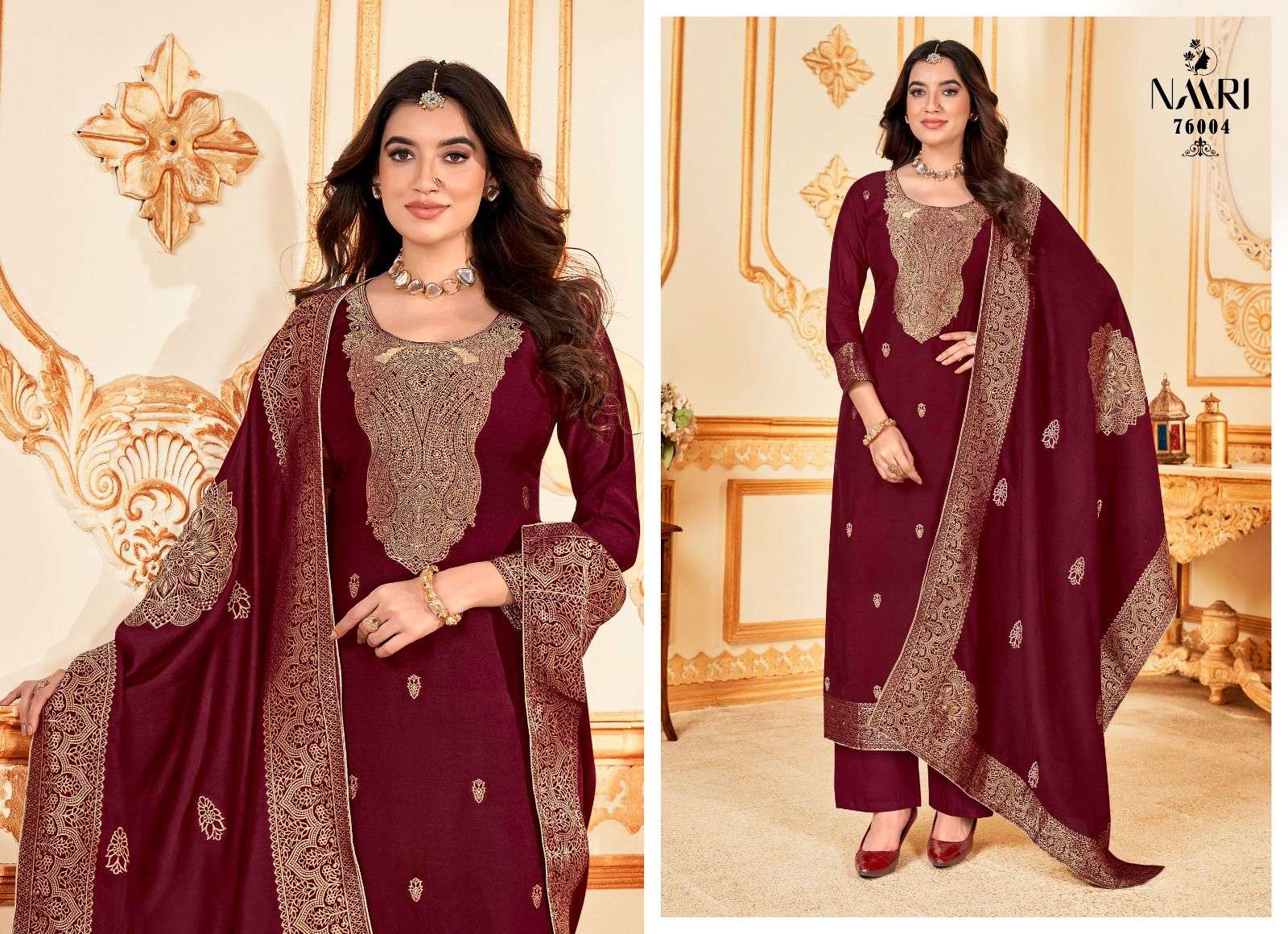 Nayna Buy Naari Online Wholesaler Latest Collection Unstitched Salwar Suit Set