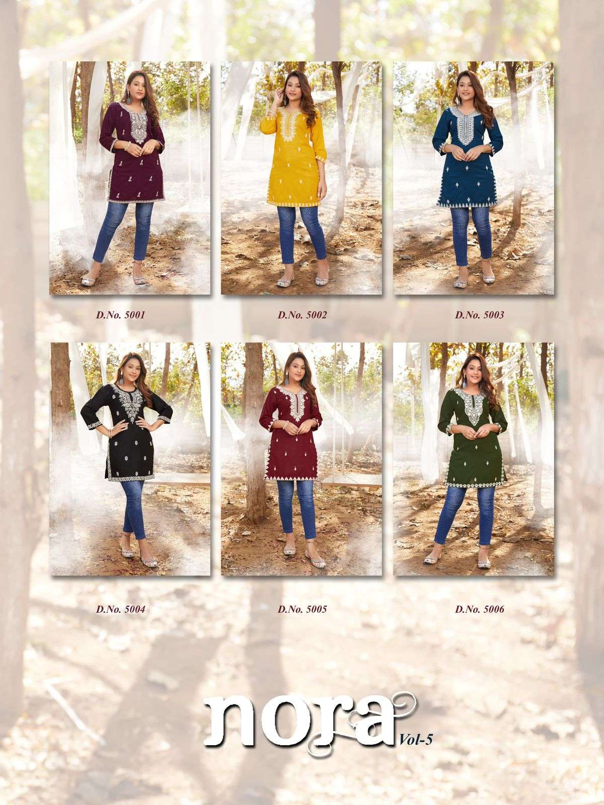 NORA VOL 5 BUY TIPS TOPS RAYON WHOLESALE ONLINE LOWEST PRICE TUNIC KURTIS SETS