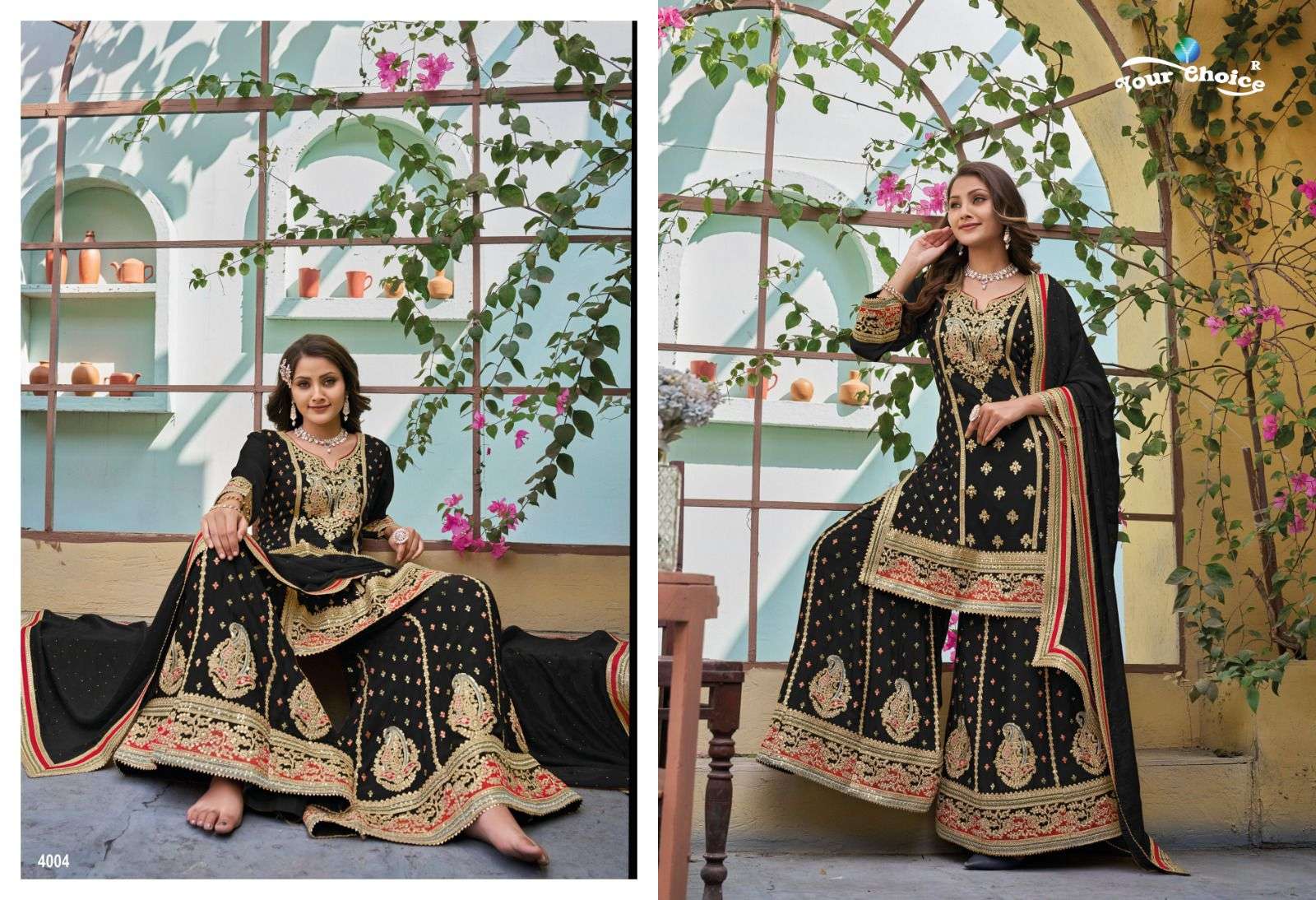 OLIVE BUY YOUR CHOICE DESIGNER LATEST WHOLESALE ONLINE LOWEST PRICE CHINON SALWAR SUIT SETS