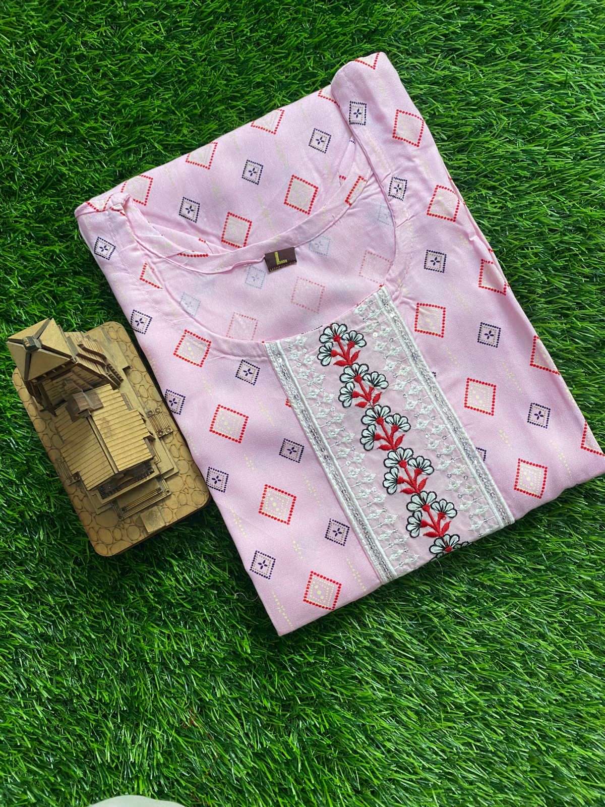 Designer Rayon Kurtis Set