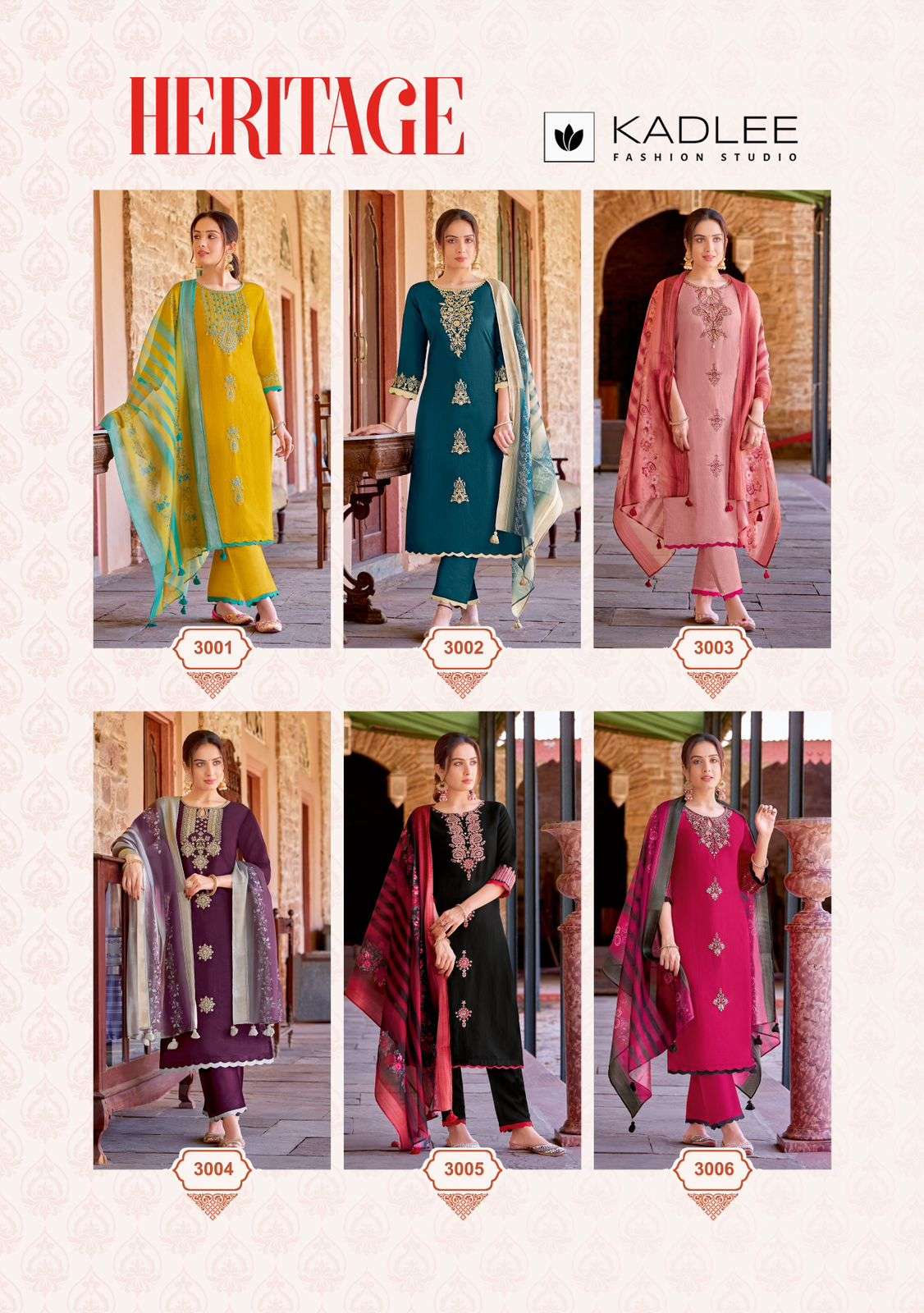 HERITAGE BUY KADLEE LATEST WHOLESALE ONLINE LOWEST PRICE KURTIS SETS