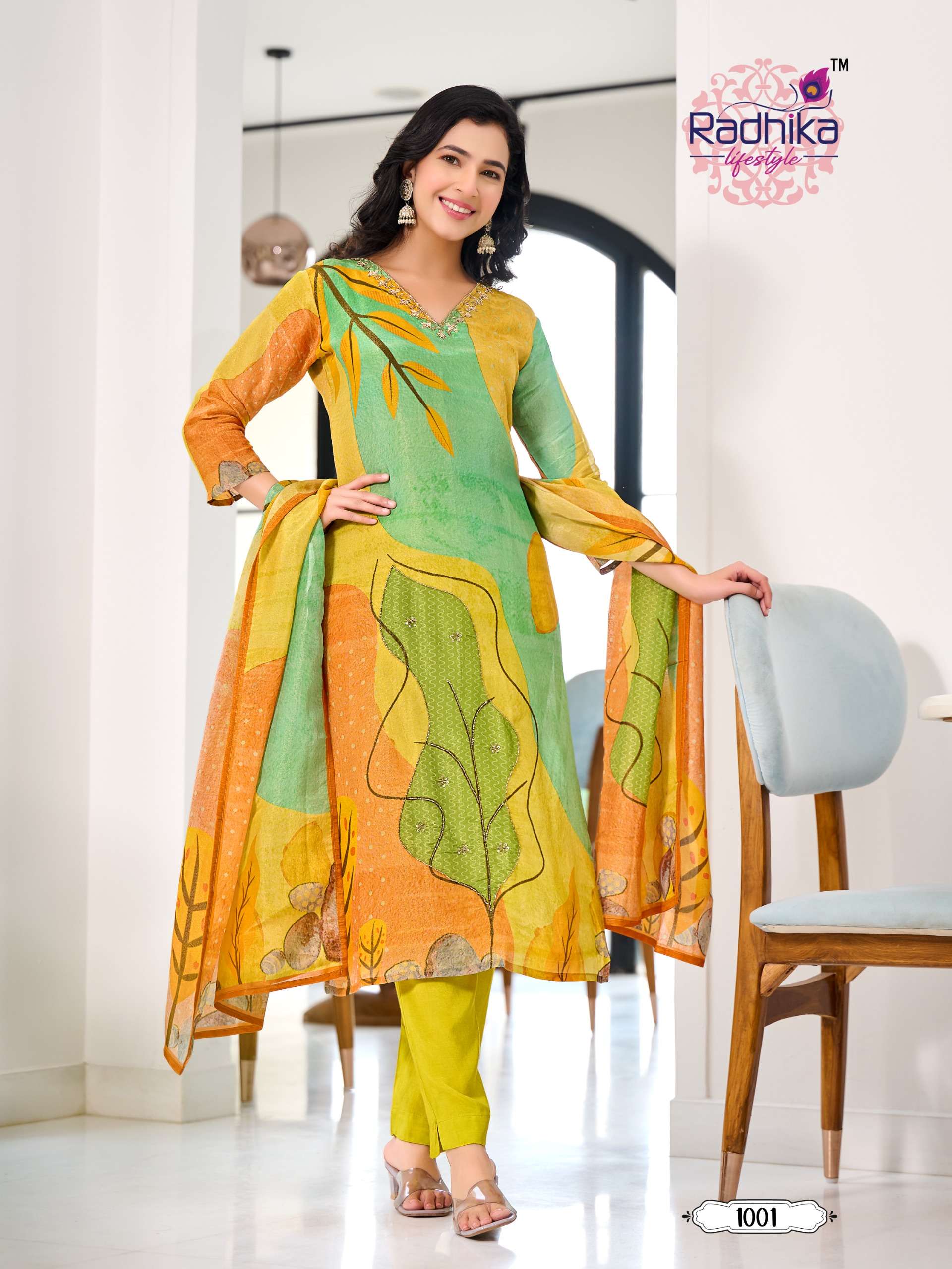 WOMANIYA VOL 1 BUY RADHIKA LIFESTYLE WHOLESALE ONLINE LOWEST SHIMMER KURTIS SETS