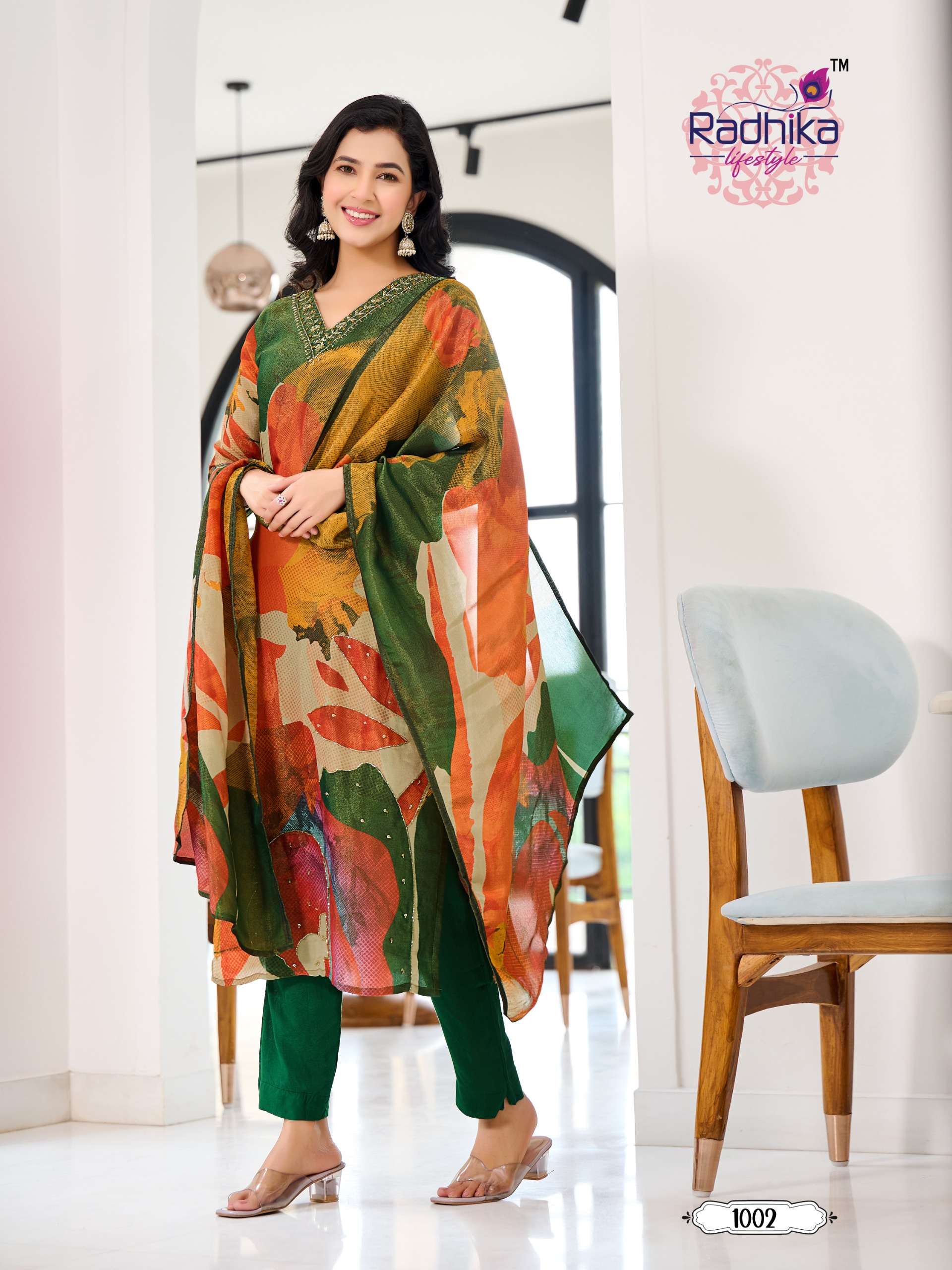 WOMANIYA VOL 1 BUY RADHIKA LIFESTYLE WHOLESALE ONLINE LOWEST SHIMMER KURTIS SETS
