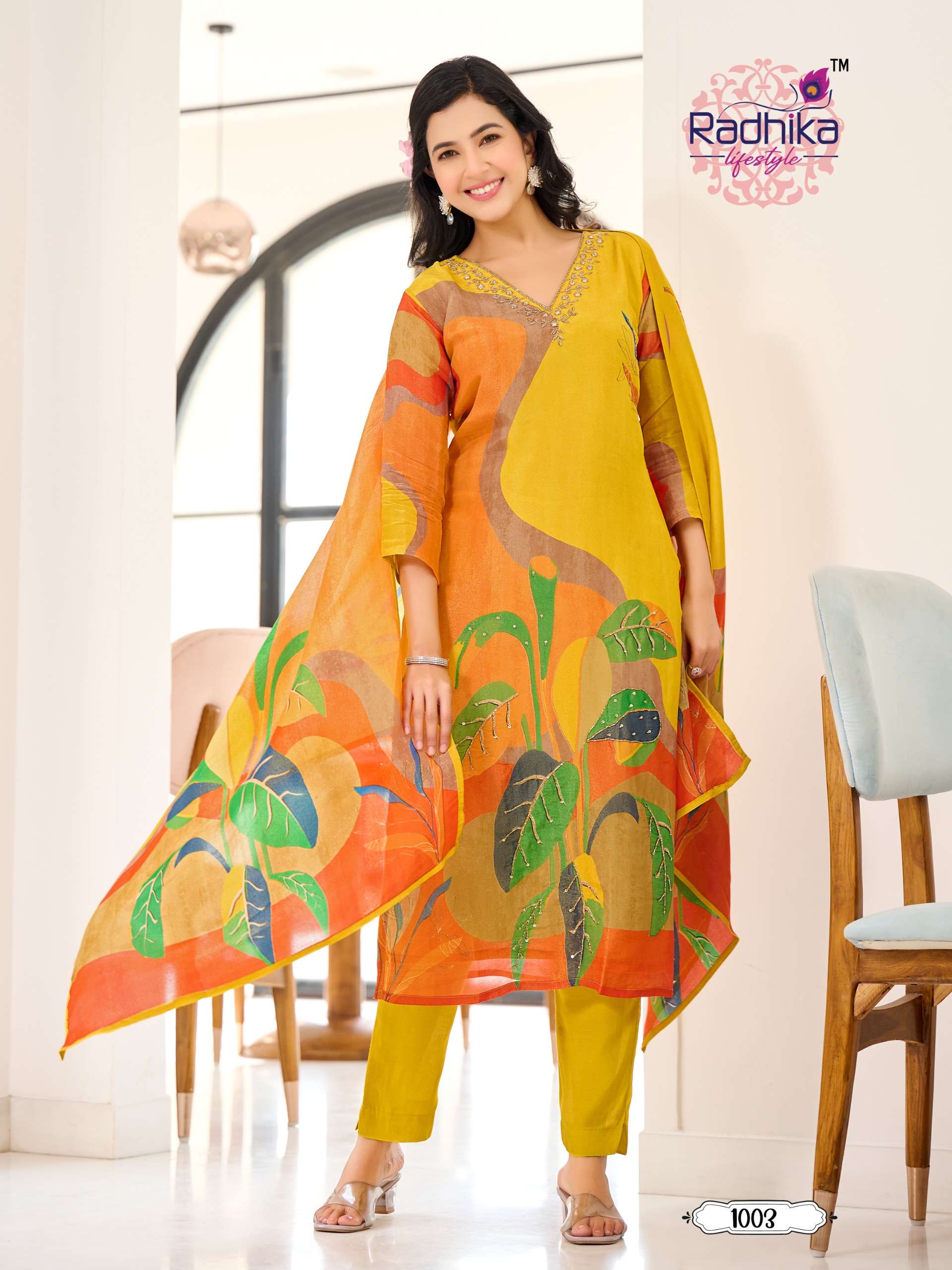 WOMANIYA VOL 1 BUY RADHIKA LIFESTYLE WHOLESALE ONLINE LOWEST SHIMMER KURTIS SETS